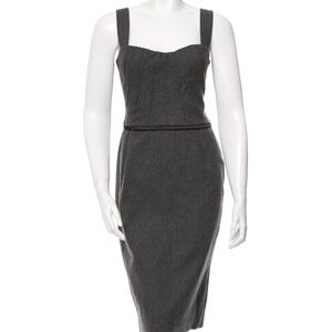 D&G Gray sleeveless sweetheart dress 46 Sz 10